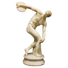 Sculpture, Discobolus - 85 cm - Marble