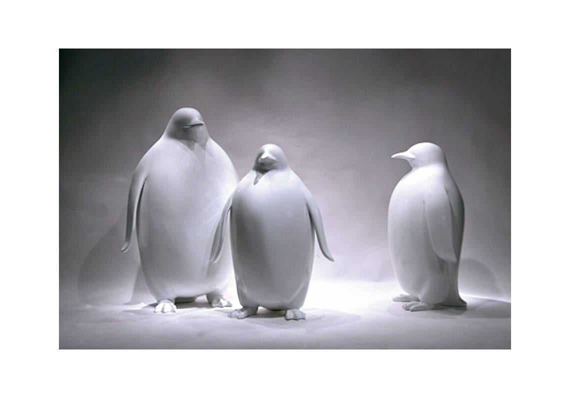 Sculpture Emperor Penguin in Lacquered Resin 5