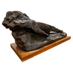 Scultura in bronzo con patina dorata "Corrado Alberto Mazzei (1885-?) "le Prélude"".