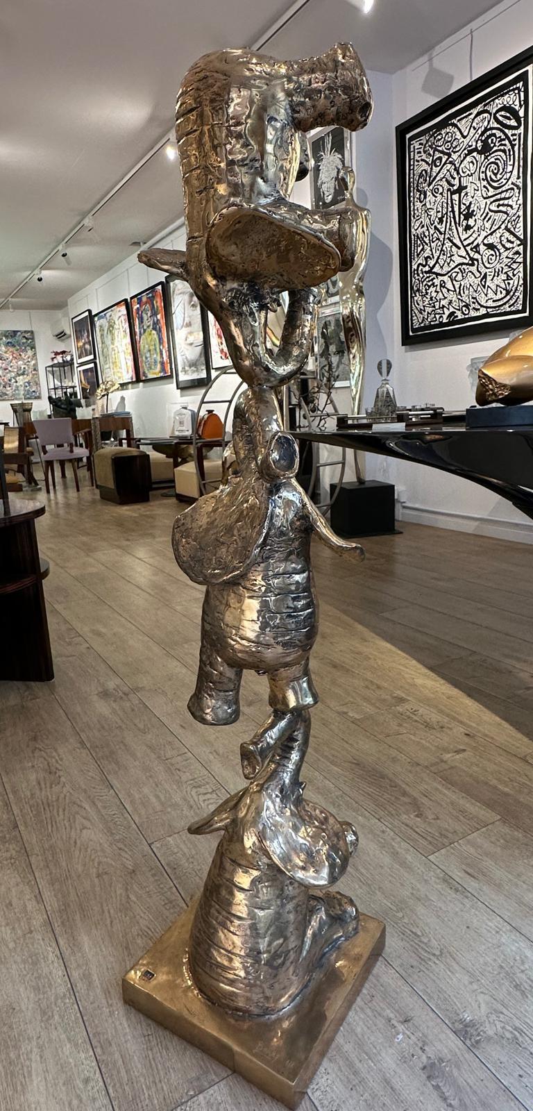 Doré Sculpture en bronze doré 