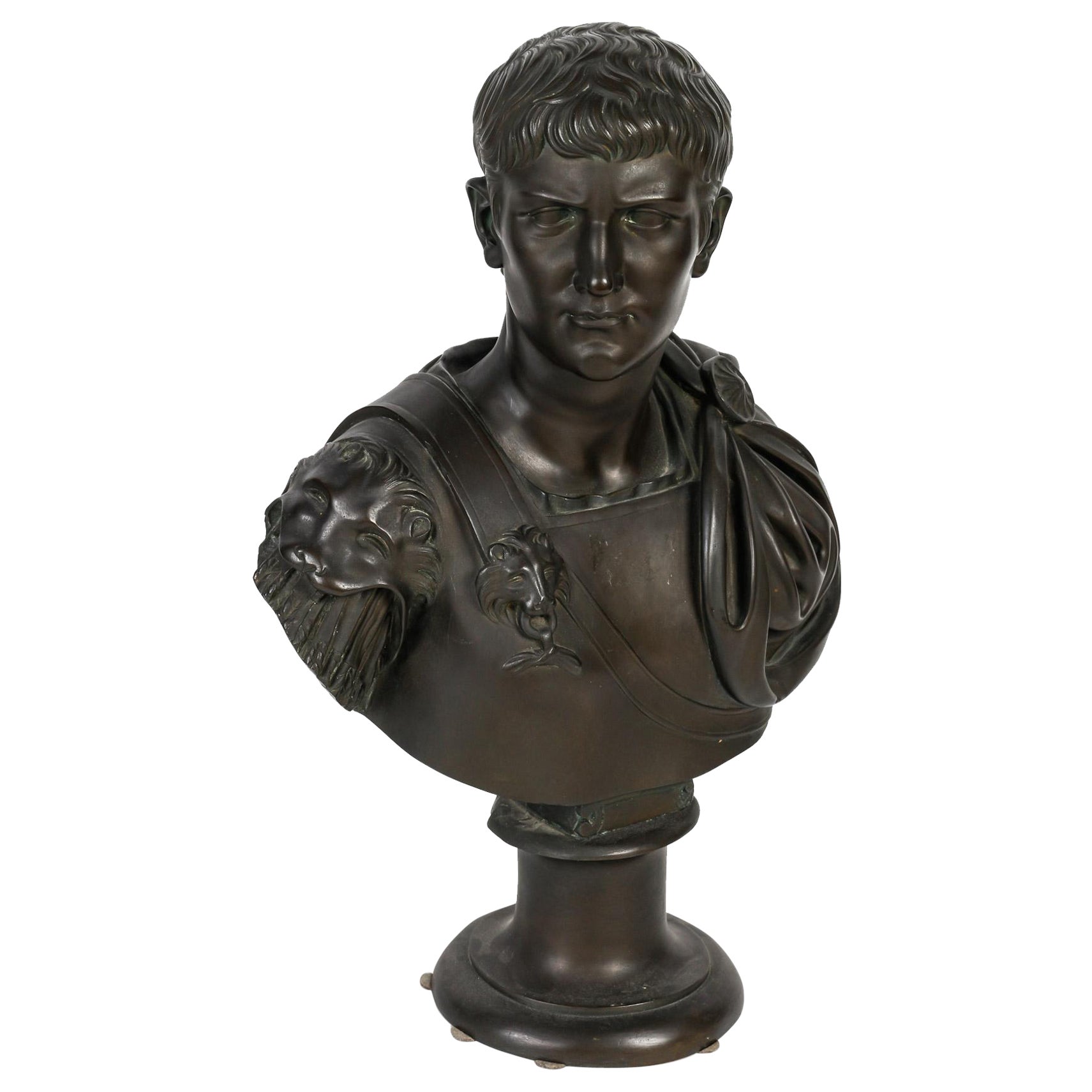 Sculpture en Bronze, Jules César, XIXème Siècle.