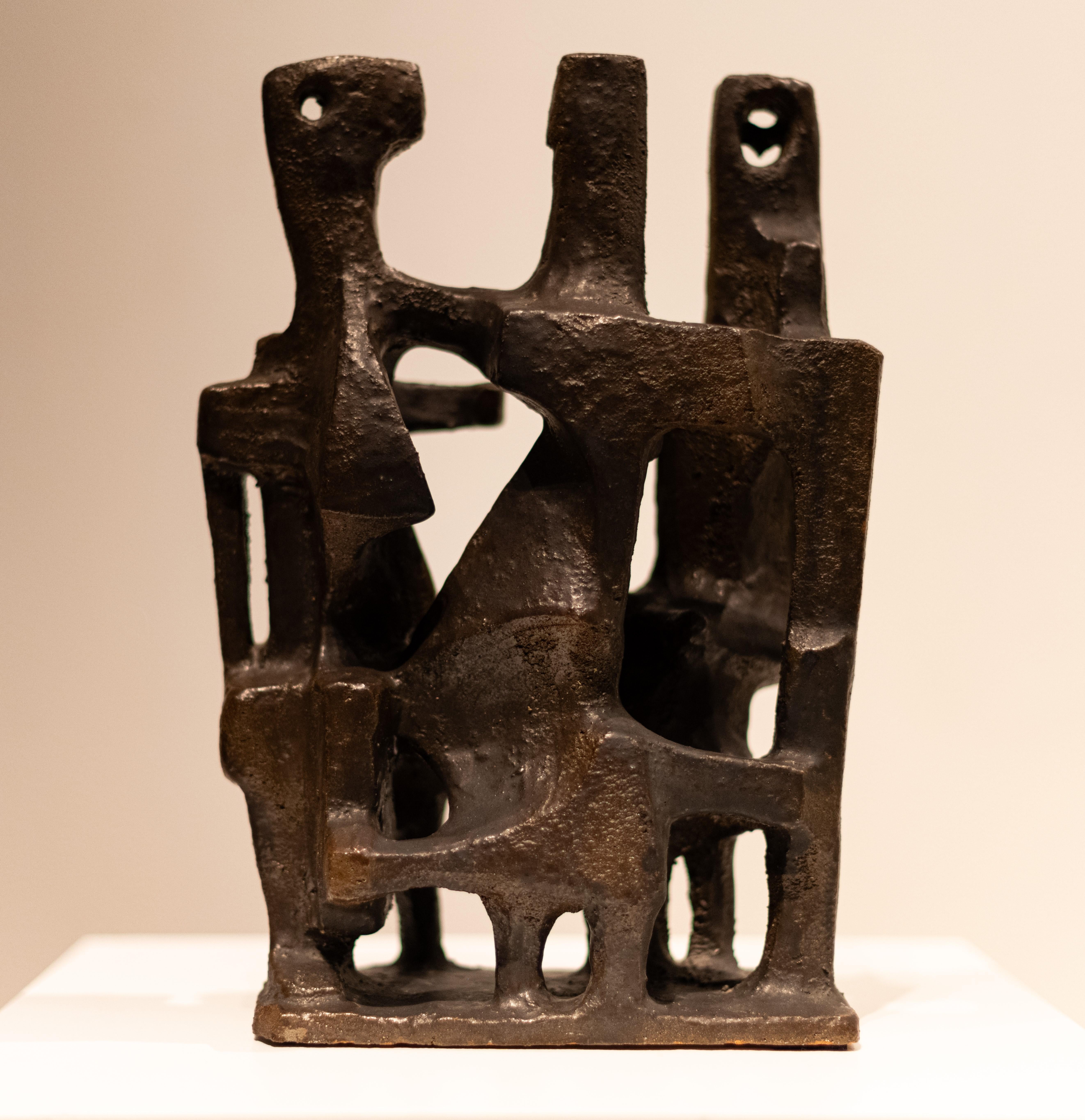 Mid-20th Century Sculpture en céramique anthropomorphique vers 1950