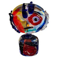 Sculpture en verre Omaggio à Picasso par Walter Furlan