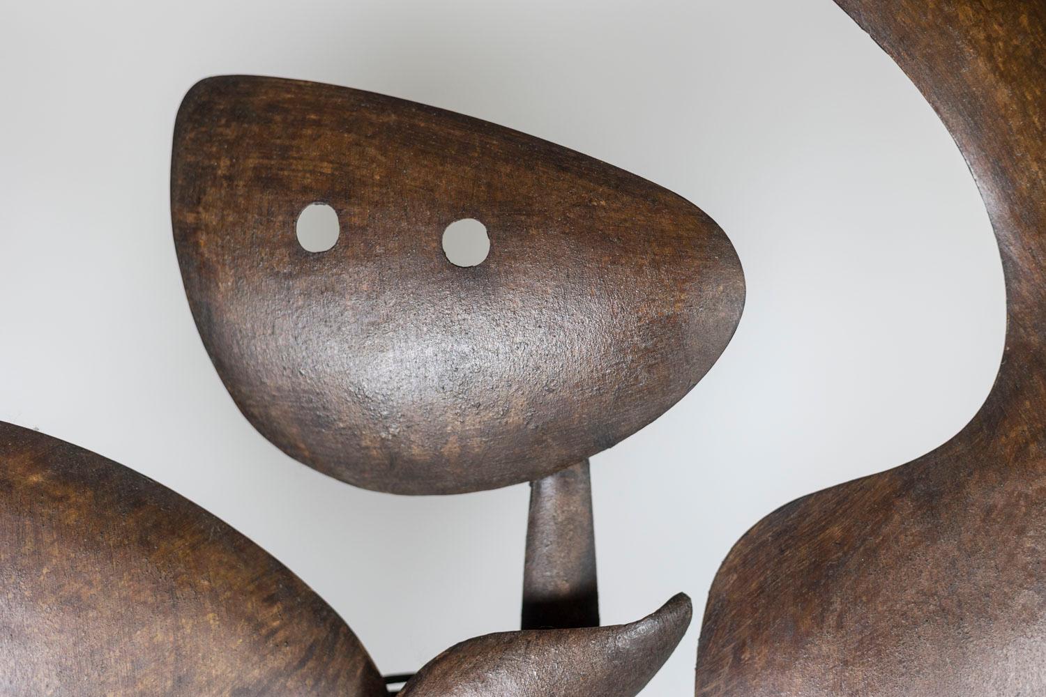 XXIe siècle et contemporain Sculpture intitulée Lutine bombée en métal corten, Oeuvre contemporaine en vente