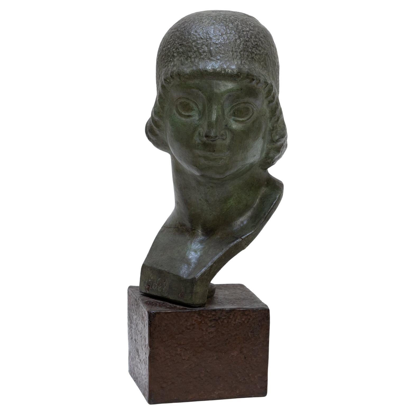 Sculpture "Fidel" Art Deco Girona (1930) For Sale