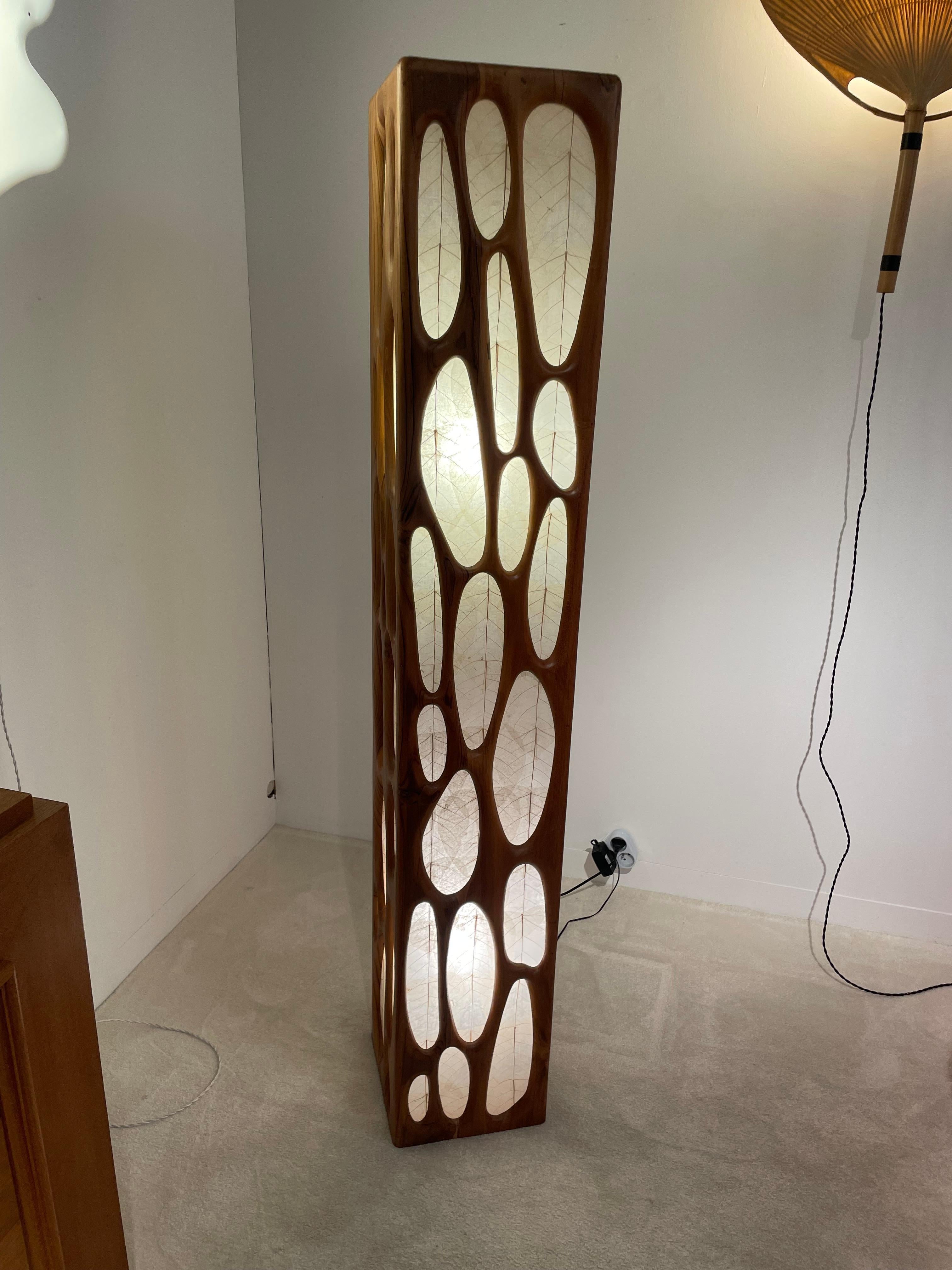 Sculpture floor lamp 70s For Sale 1