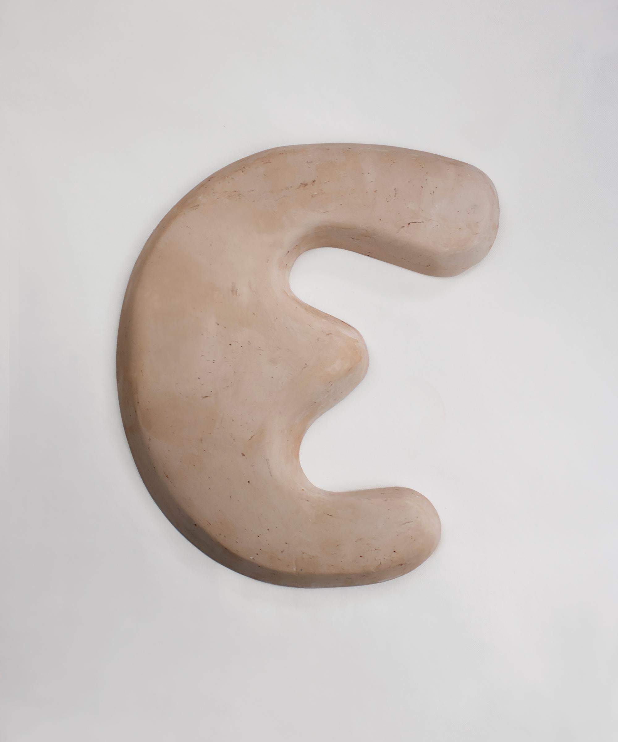 Sculpture form no_002 by AOAO
Dimensions: W 37 x D 4 x H 47 cm
Materials: plaster
Color options available upon request.

The idea was born after deciding to reconnect with my family and my grandfather – a sculptor artist. Learning to sculpt and