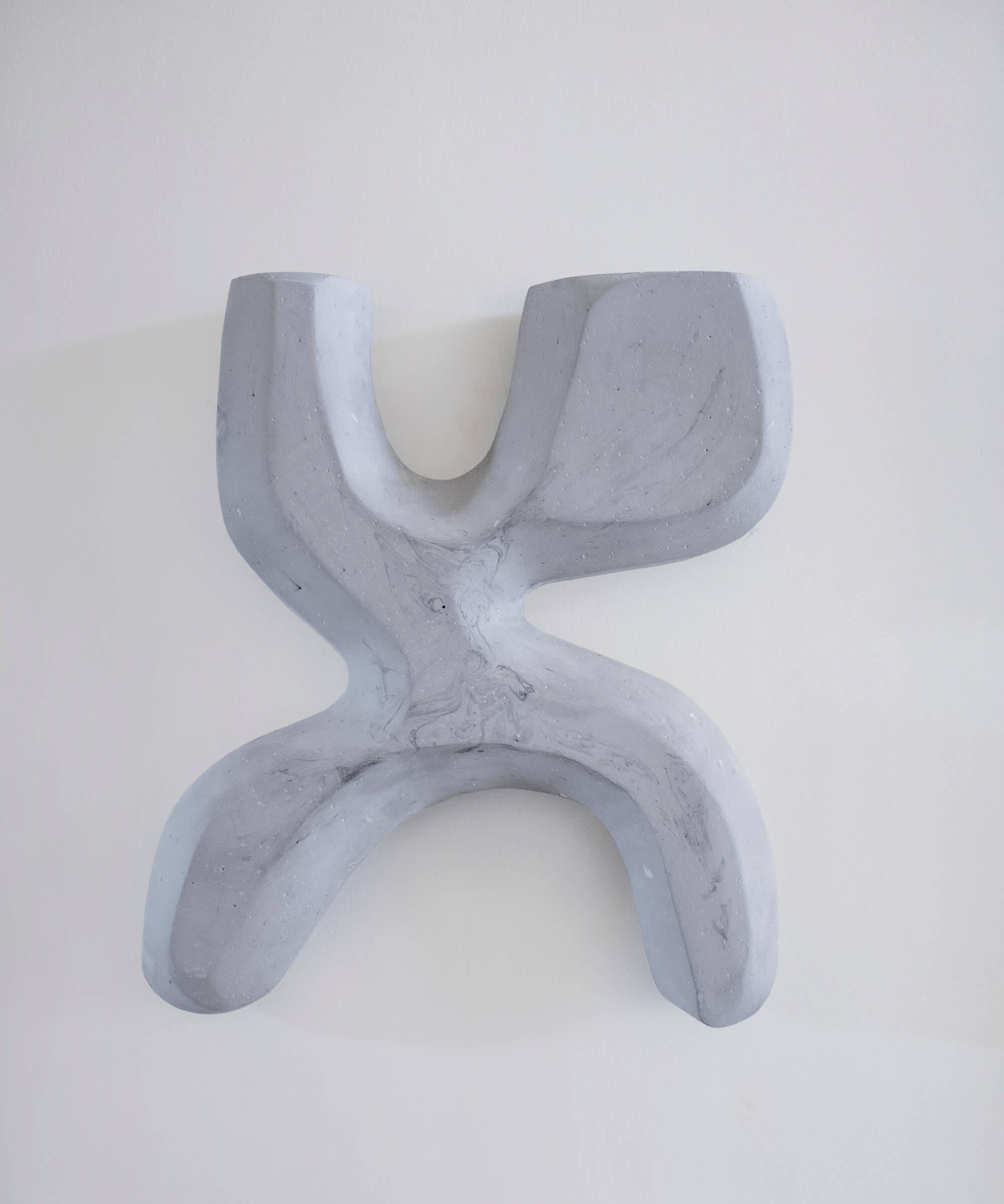 Sculpture Form No_003 by AOAO
Dimensions: W 37 x D 6 x H 41 cm
Materials: Grey plaster
Color options available upon request.

The idea was born after deciding to reconnect with my family and my grandfather – a sculptor artist. Learning to sculpt and