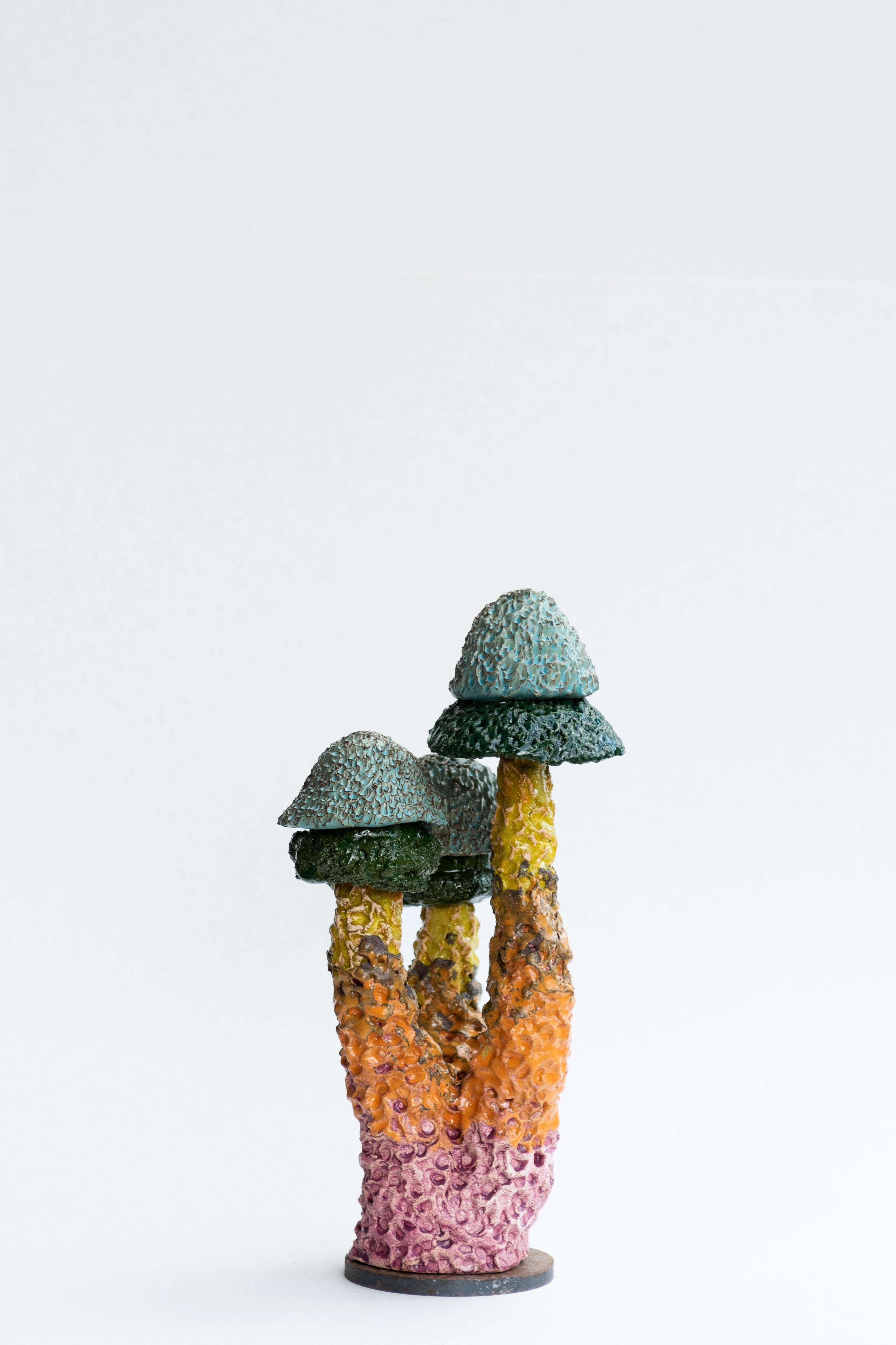Italiano Scultura FUNGHI 19 di Zanellazine Ceramics in vendita