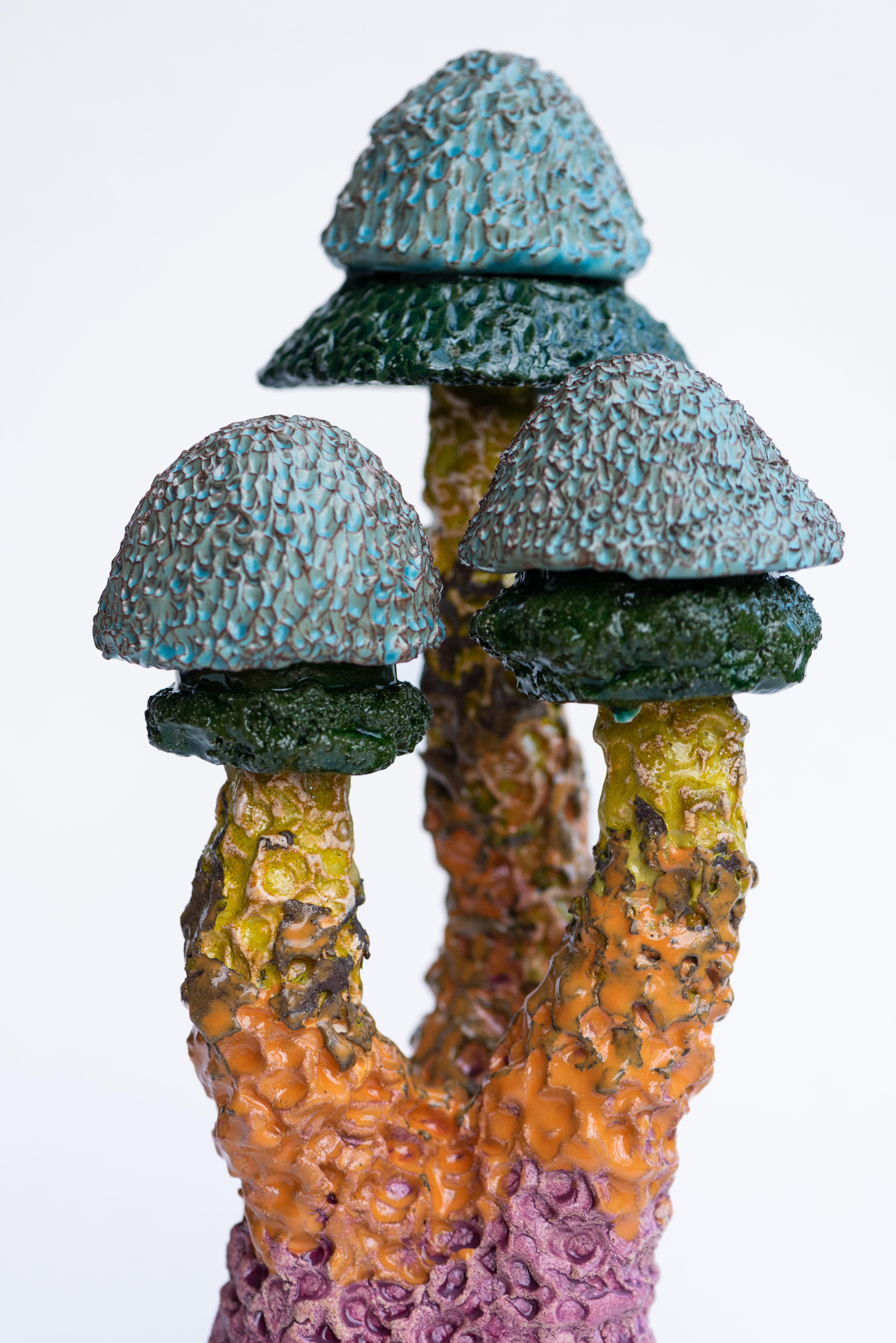 Ceramica Scultura FUNGHI 19 di Zanellazine Ceramics in vendita