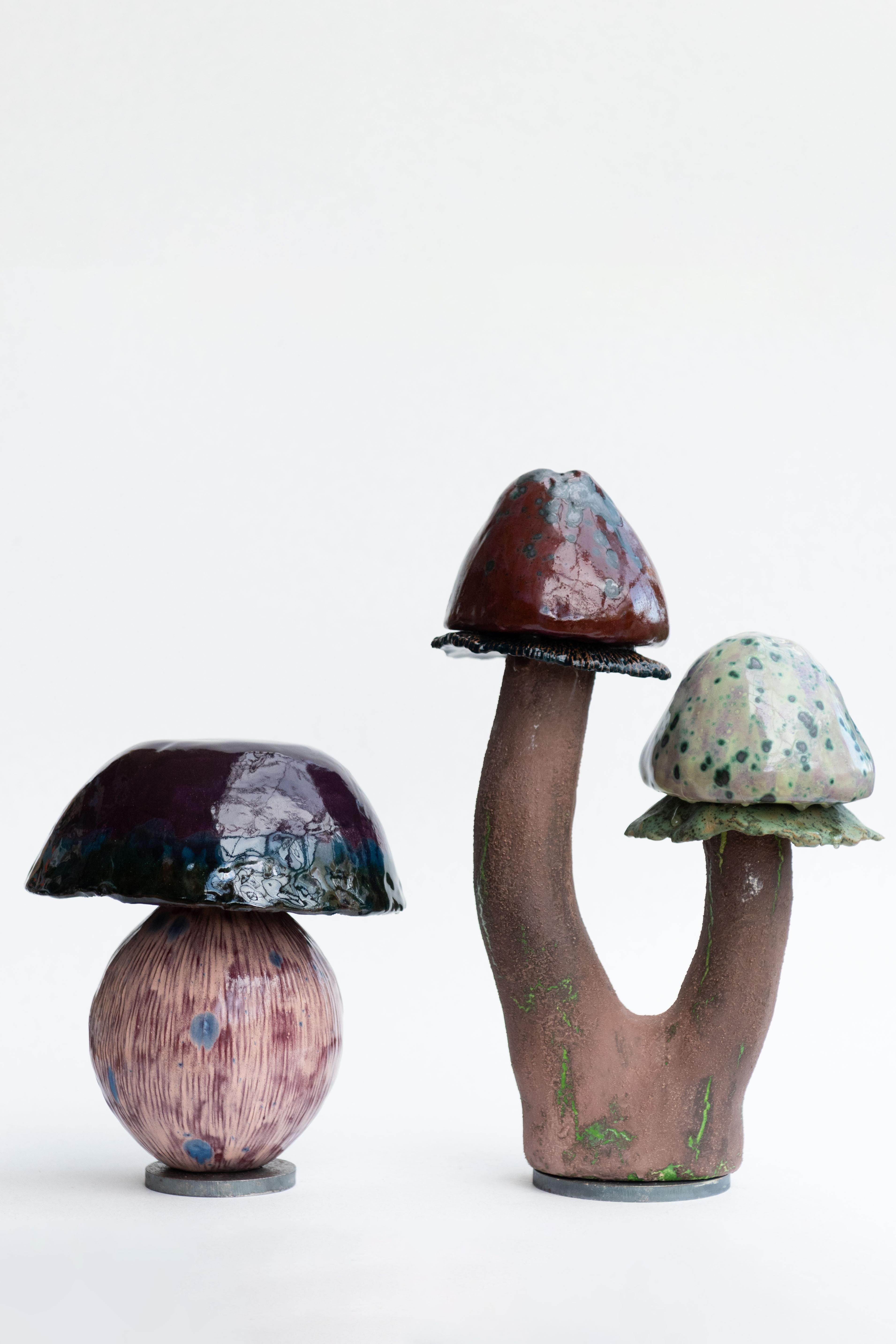 italien Sculpture FUNGHI 20 par Zanellazine Ceramics en vente