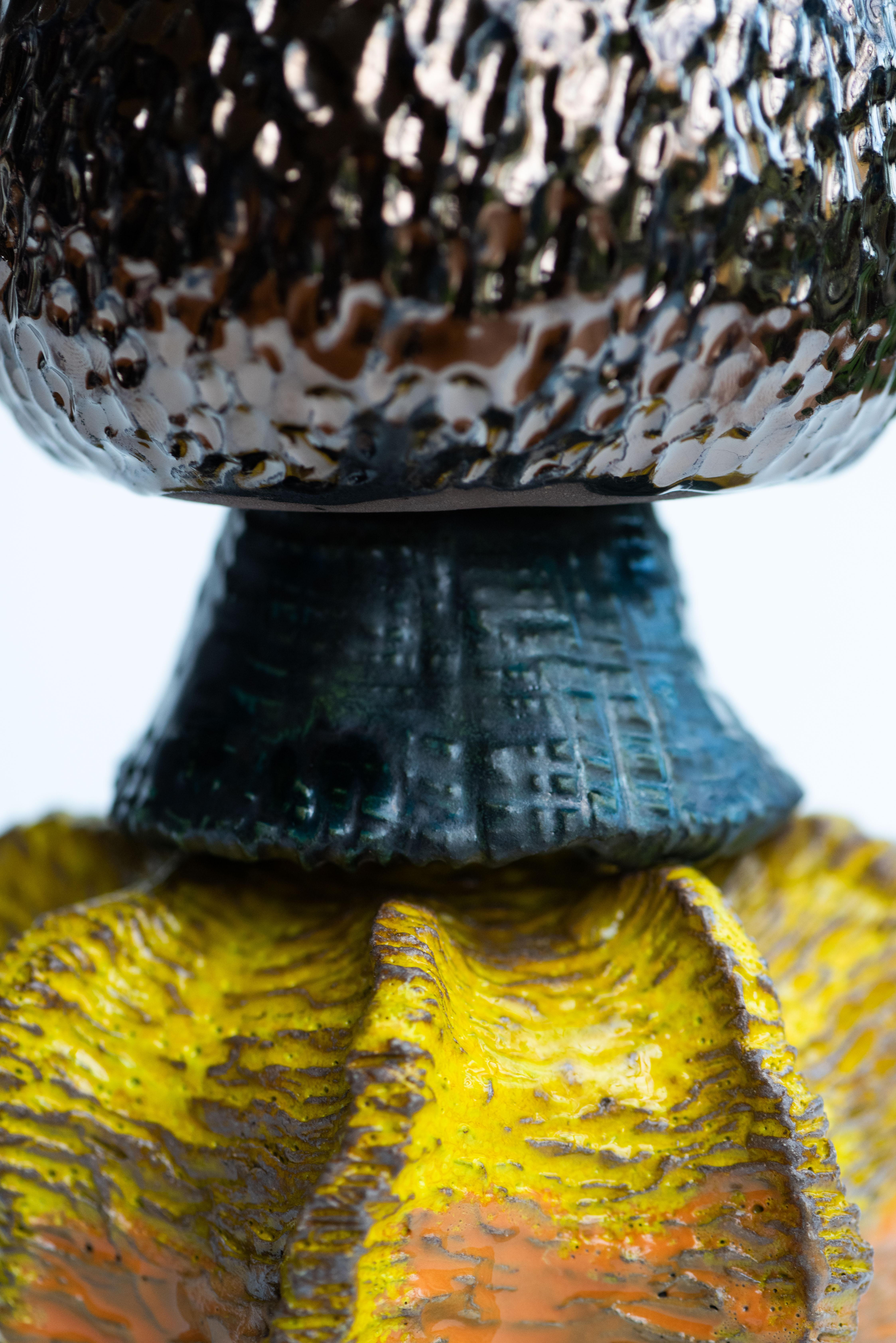 XXI secolo e contemporaneo Scultura FUNGHI 21 di Zanellazine Ceramics in vendita