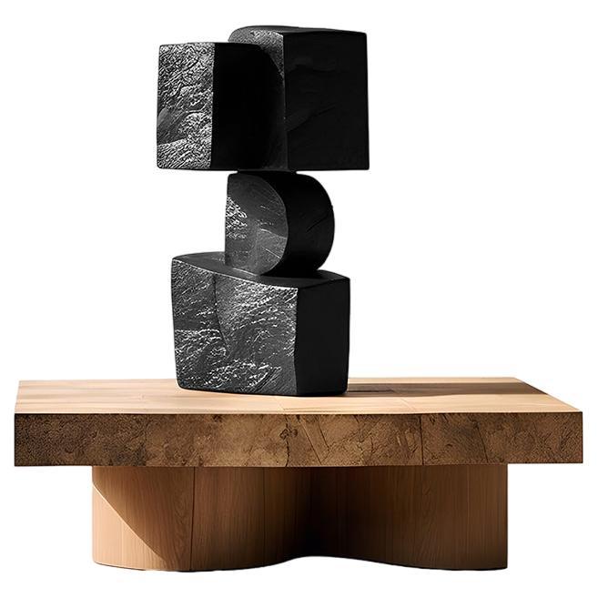 Sculpture Fusion Unseen Force #33 Solid Oak Table by Joel Escalona For Sale