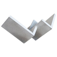 Scultura Geometrica in Calcestruzzo Bianco Realizzata a mano #1 di Manolo Menéndez