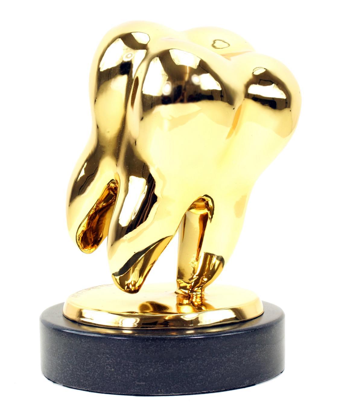 Escultura Diente de Oro en Bronce Dorado, Arte Contemporáneo, Siglo XXI. Francés en venta