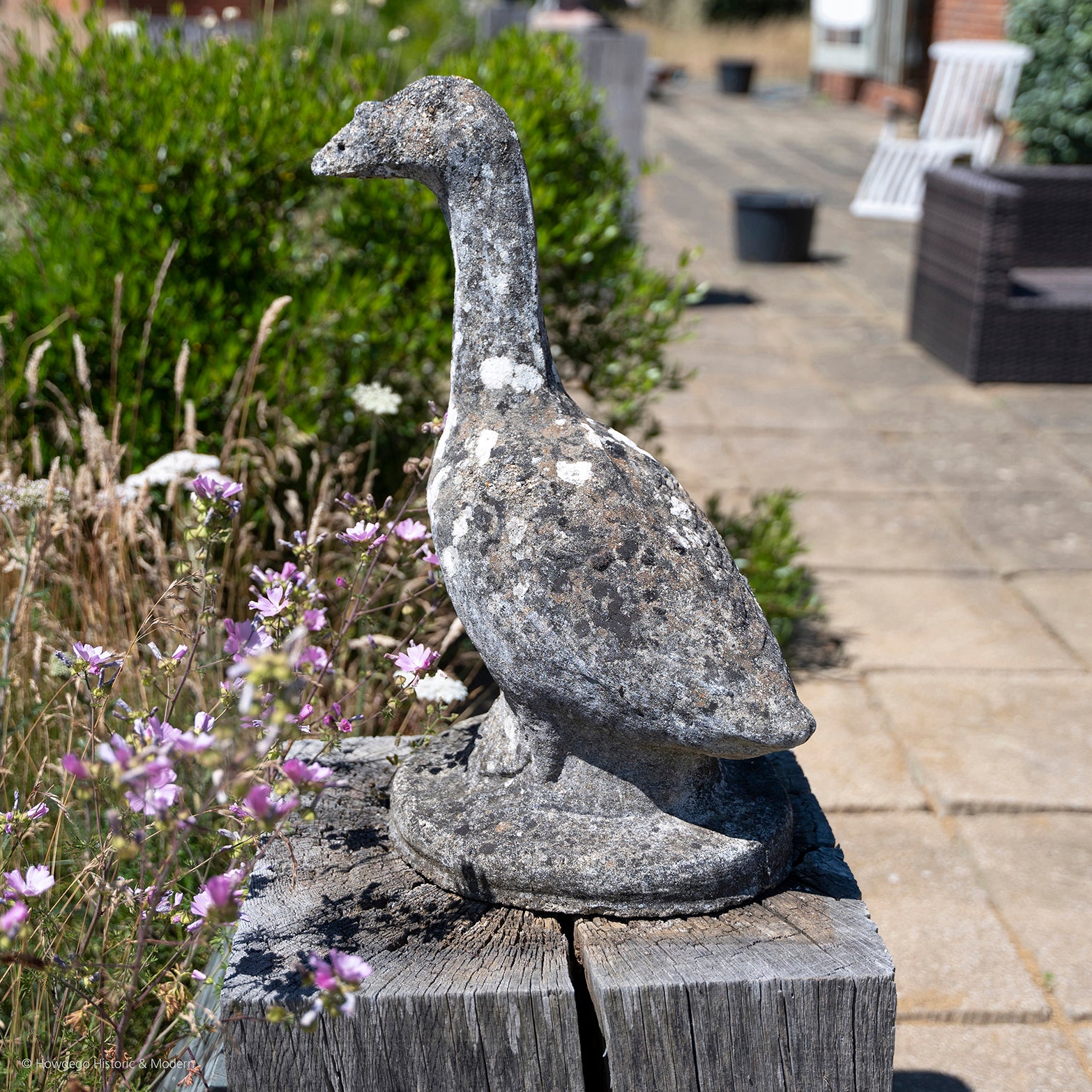 Mid-Century Modern Sculpture Goose Composite For Sale