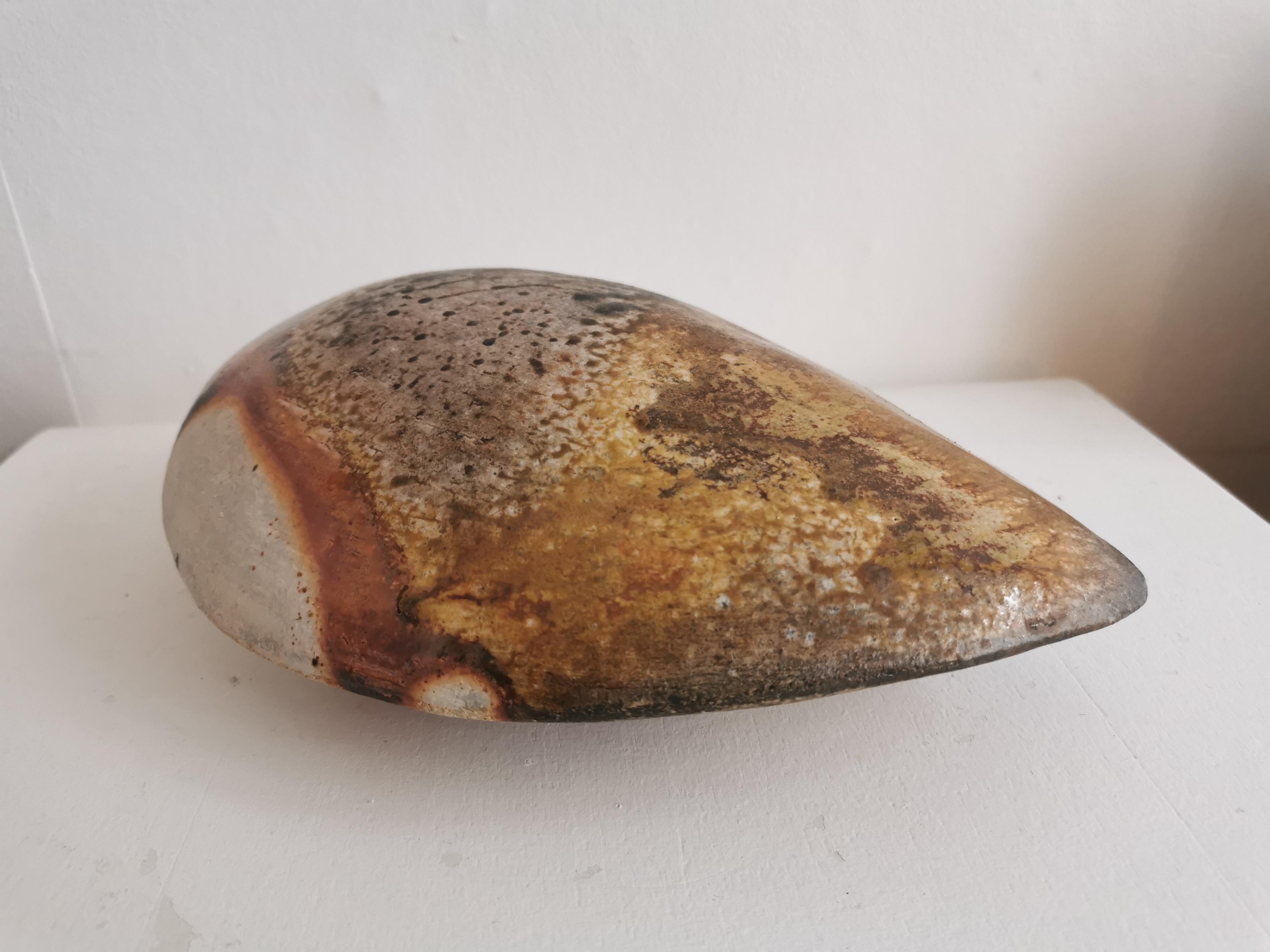 Trois Assiettes En Grès Céramique Par Georges Sybesma – La Borne, Vers 1990/2000