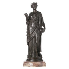 Sculpture - Greek goddess; in bronze