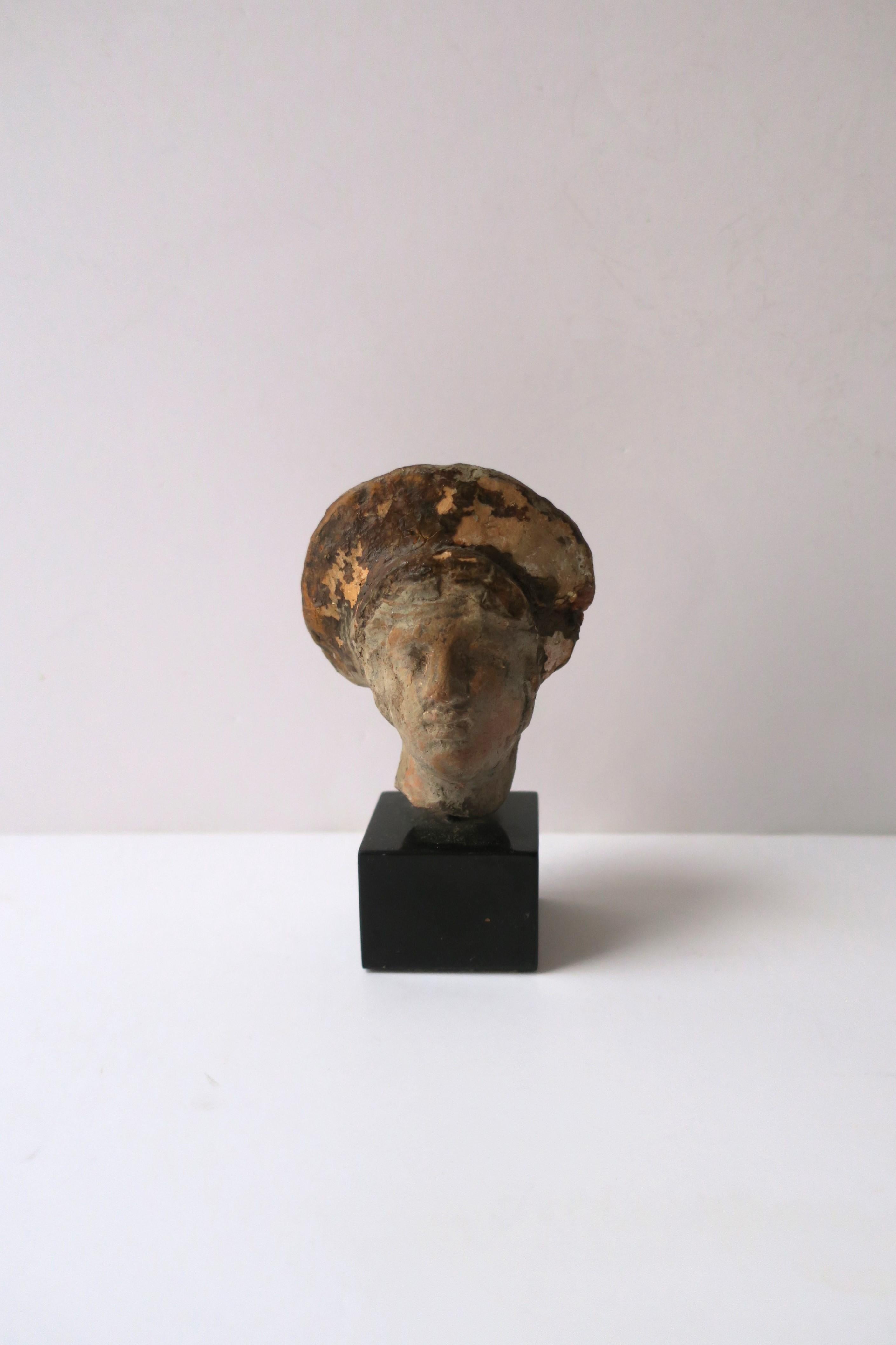 19th Century Goddess Sculpture Head For Sale