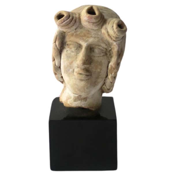 Terracotta Sculpture Head For Sale at 1stDibs