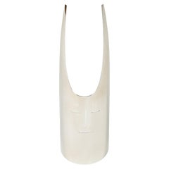Skulptur „Horned Maske“ aus versilbertem Metall von Gio Ponti für Sabattini, Italien 1978
