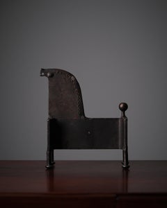 Sculpture "Cheval" par Bertil Vallien, Boda Smide, Suède, années 1970