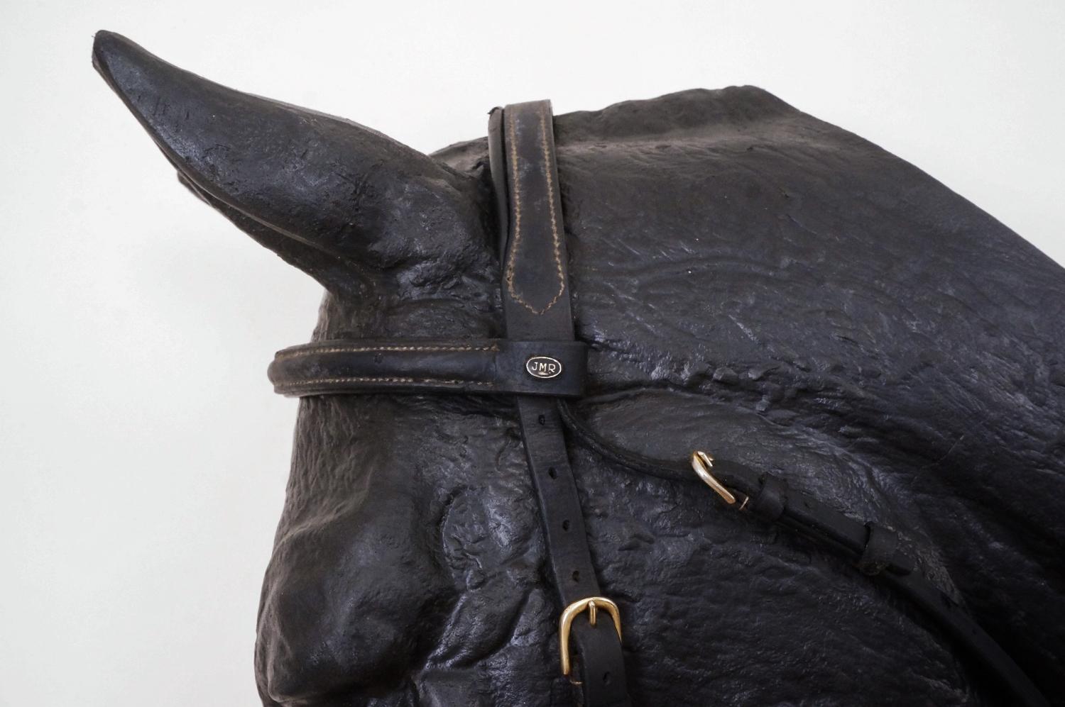 Sculpture Horse Head Life-Sized Shop Display for Leather Bridle, 1970s, English In Good Condition For Sale In London, GB