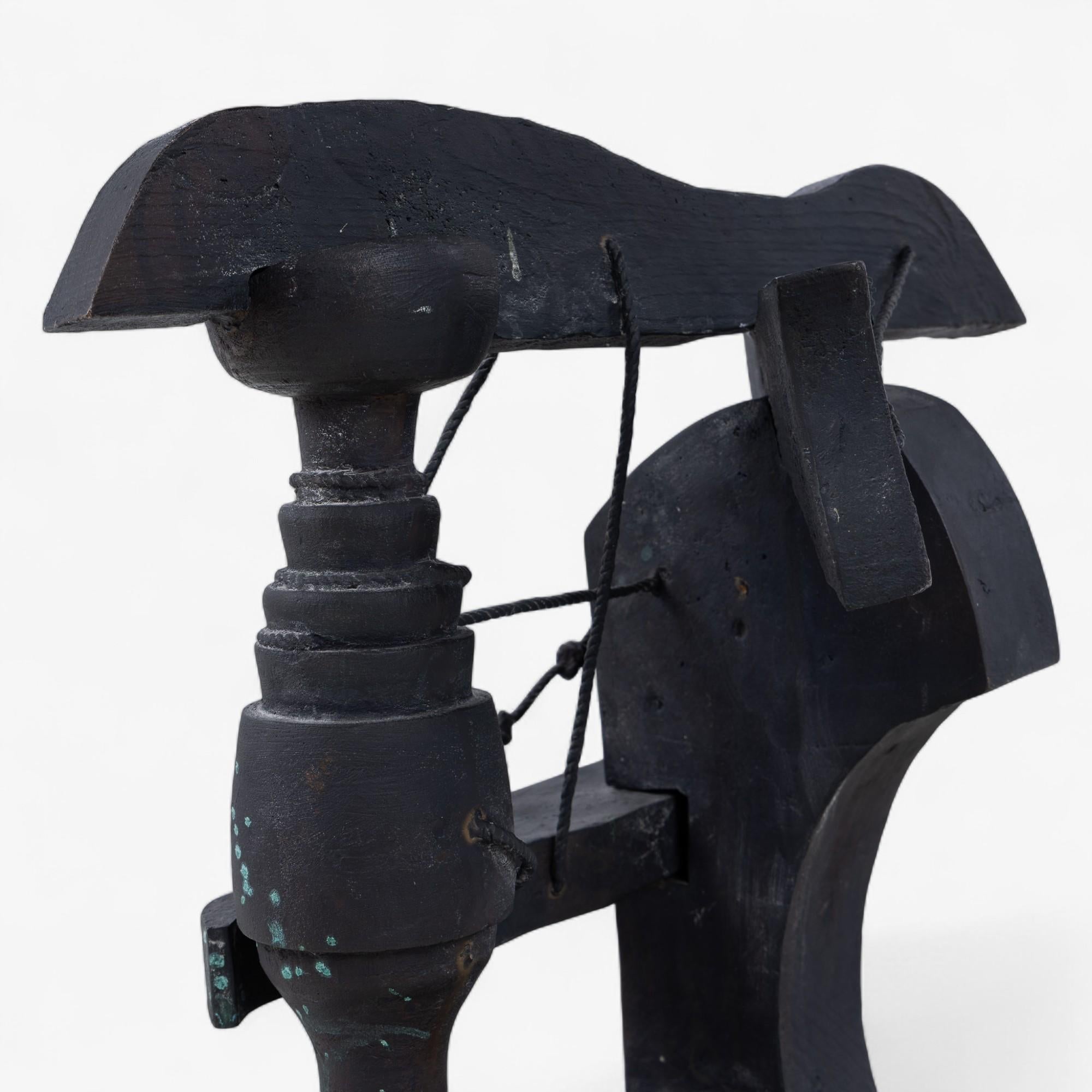 Skulptur aus schwarzer Bronze von Robert Jacobsen (20. Jahrhundert) im Angebot