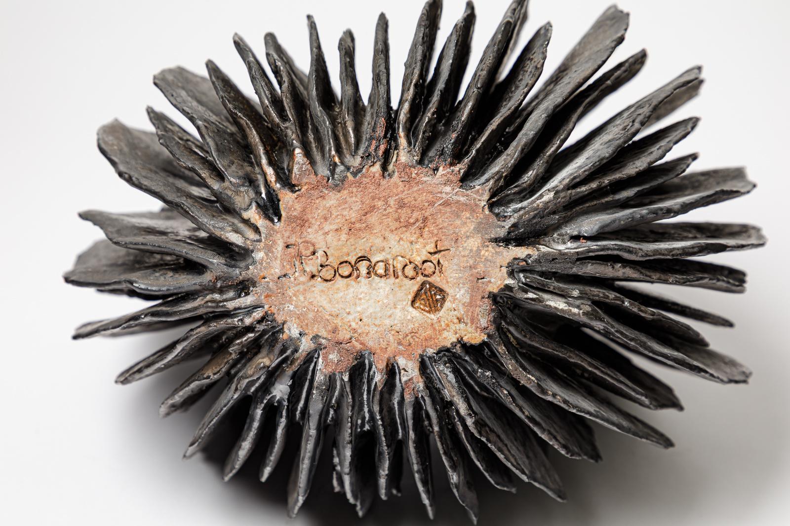 Sculpture en céramique émaillée noire, Jean-Pierre Bonardot, 2025 en vente 1