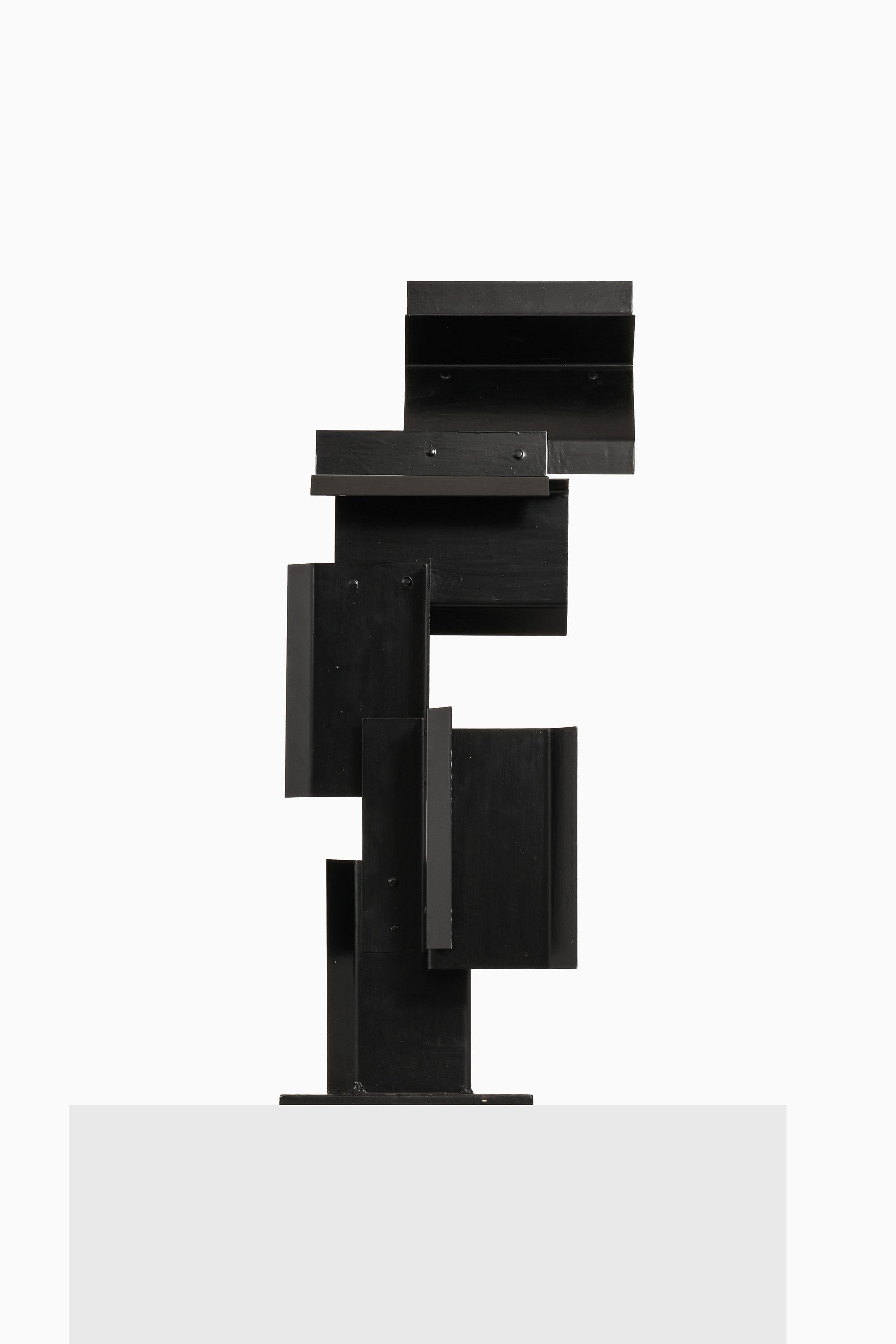 Sculpture in Black Lacquered Metal by Lars-Erik Falk, 1969

Additional Information:
Material: Black lacquered metal
Style: Mid century, Scandinavian
Dimensions (W x D x H): 26 x 27 x 62.5 cm