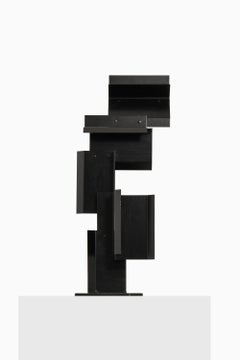 Scultura in metallo laccato nero di Lars Erik Falk, 1969