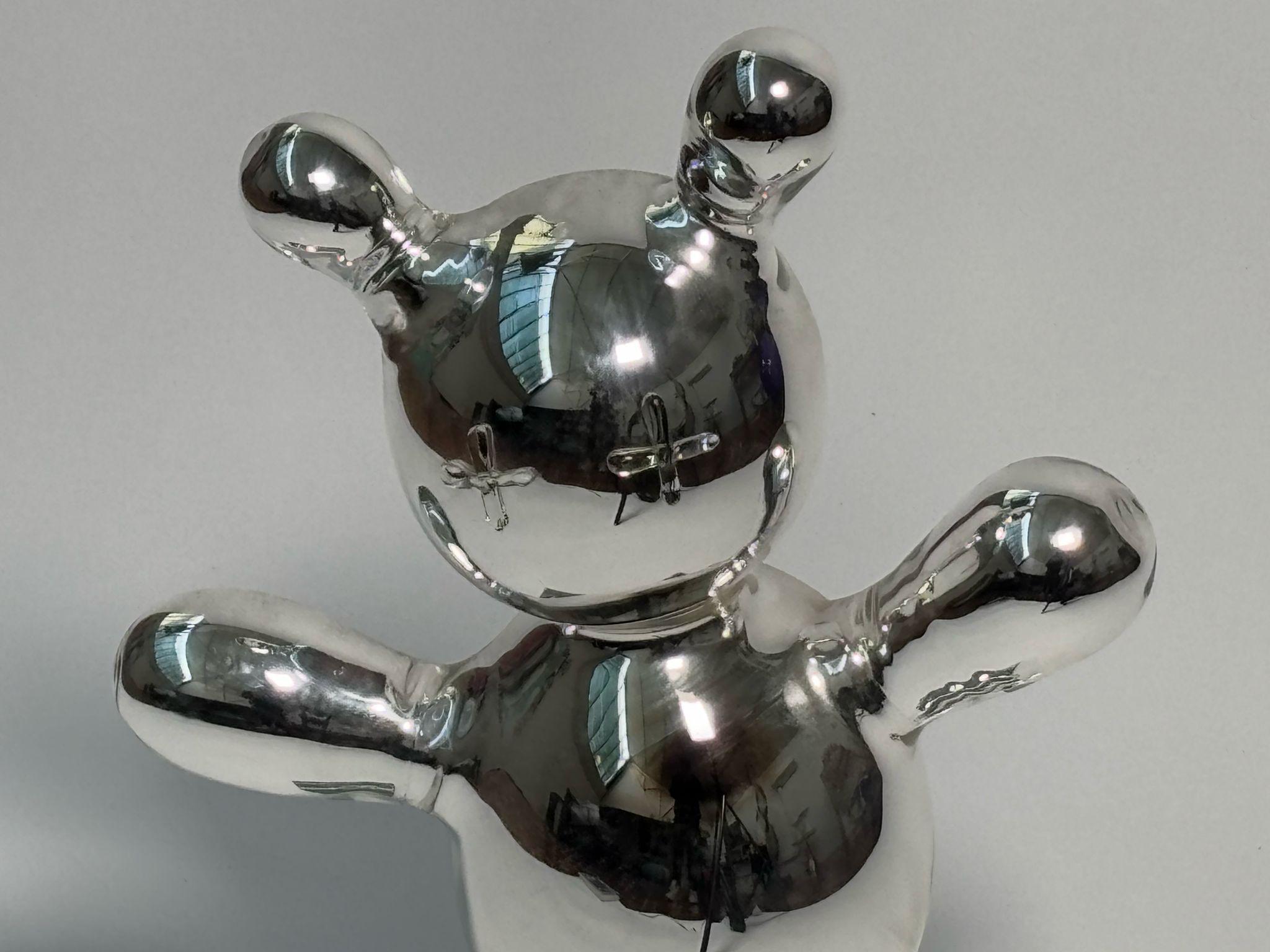 Skulptur aus mundgeblasenem Glas, verspiegelt von Massimo Lunardon (Italienisch) im Angebot