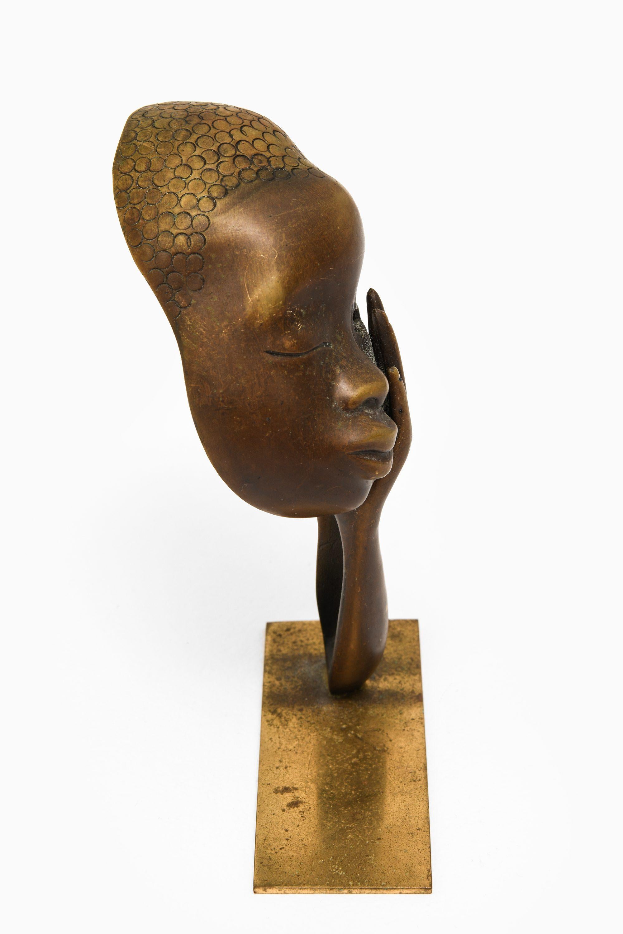 Austrian Sculpture in Brass by Karl Hagenauer, 1950's For Sale