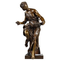 Sculpture in Bronze "Allegory of Architecture" Signed Jean-Paul Aubé