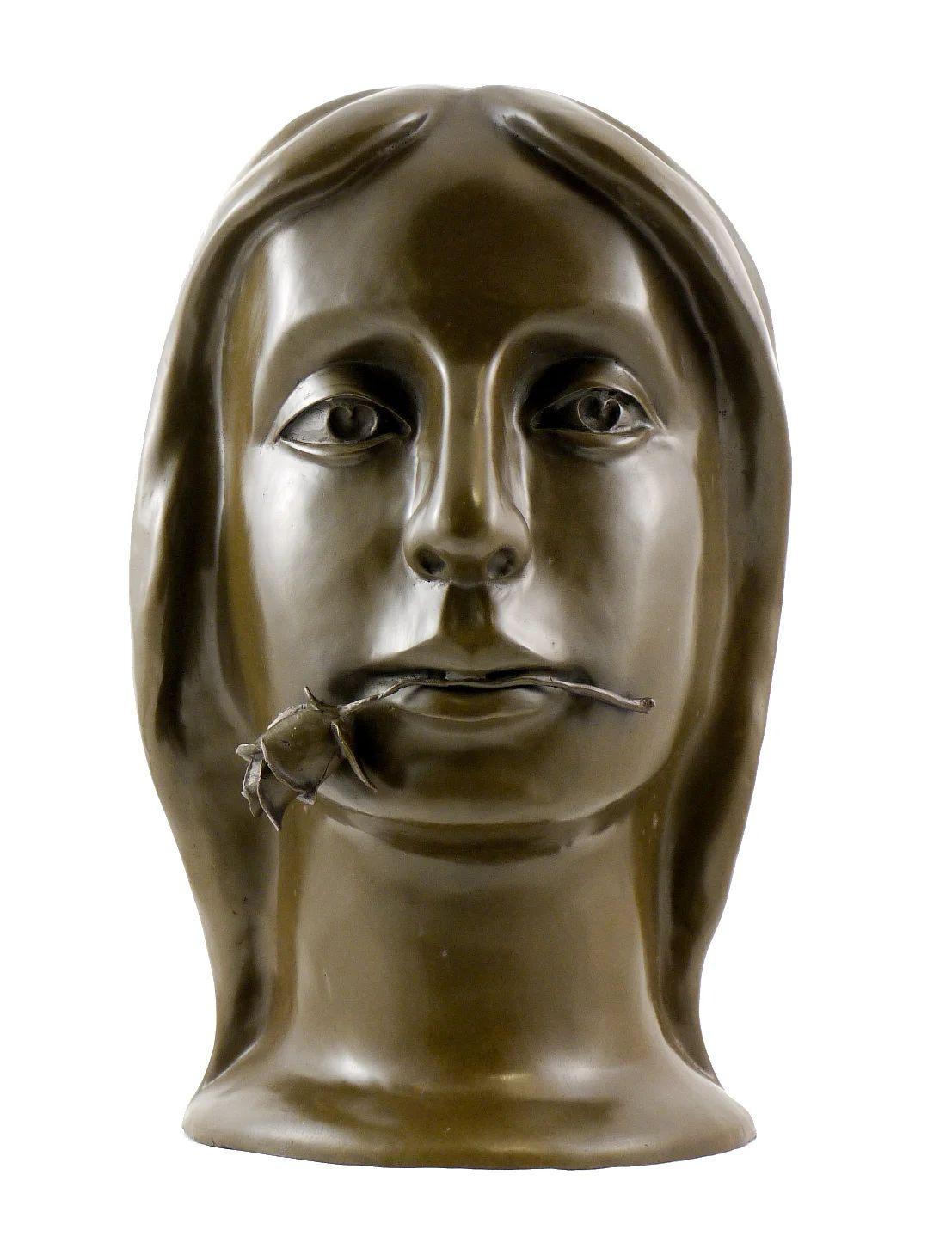 Moderno Scultura in bronzo, Testa di donna in vendita