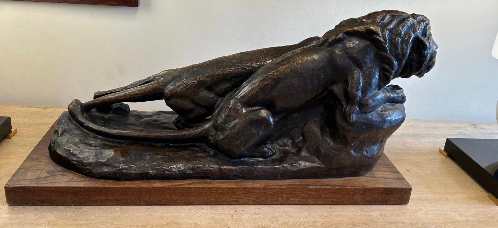 Scultura in bronzo, firmata Mazzei, art deco in vendita 3