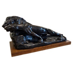 Escultura en bronce, firmada Mazzei, art decó
