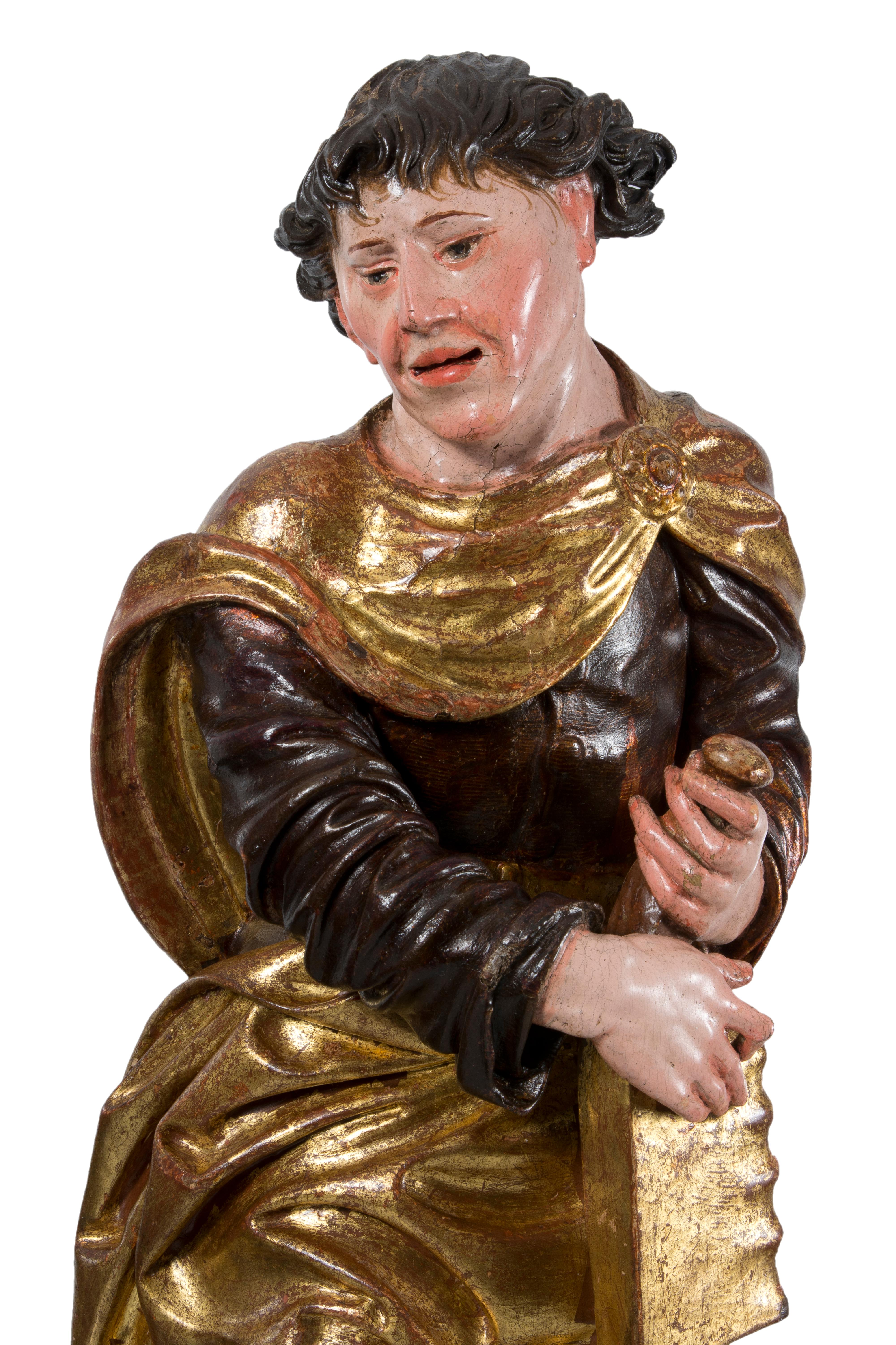 Renaissance Sculpture in Gilded and Polychrome Wood, 