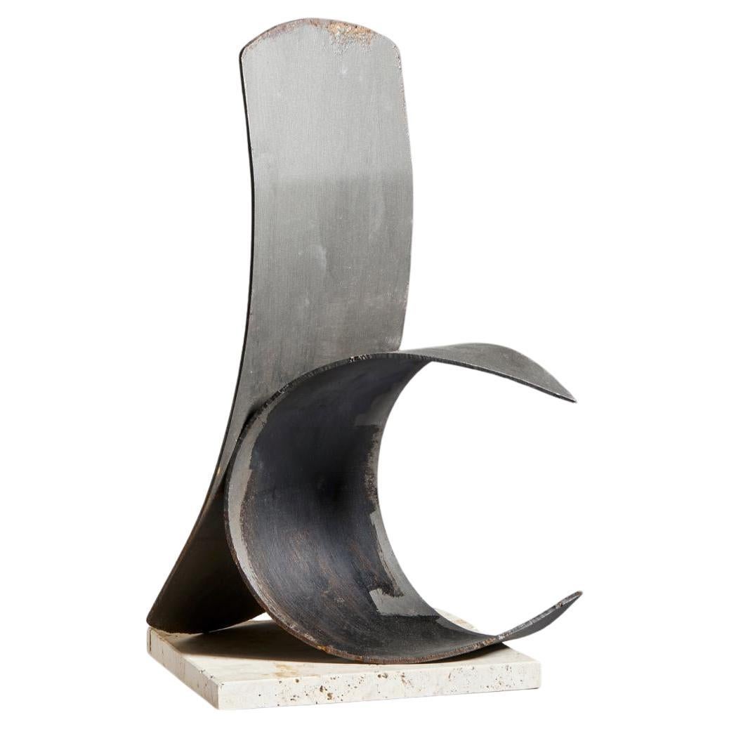 Sculpture in iron by Antonio Del Donno Untitled, Signed For Sale