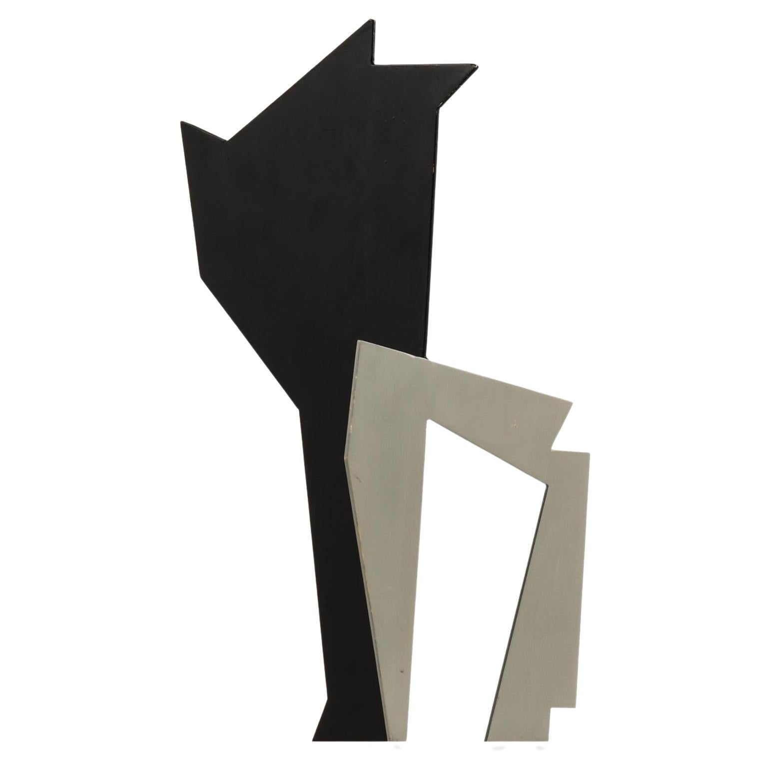 Sculpture in Lacquer and Metal by Lars-Erik Falk, 1954 For Sale