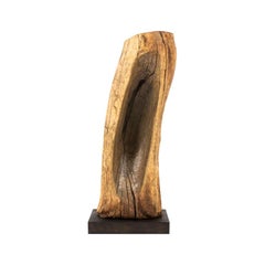 Sculpture in Oak Butalist Design, 1950s
