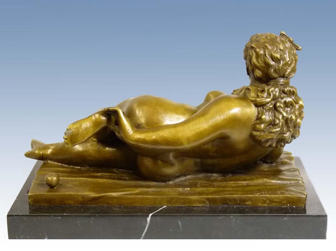 Sculpture in Patinated Bronze after Fernando Botero, 20th Century. In Good Condition For Sale In Saint-Ouen, FR