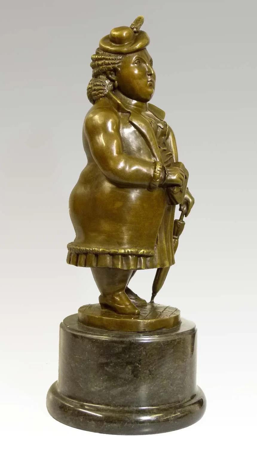 Scultura in bronzo patinato di Fernando Botero, Arte contemporanea, 21° secolo.

Scultura in bronzo patinato di Fernando Botero, arte contemporanea, 21° secolo.
H. H. : 31 cm, L. : 14,5 cm, P. : 14,5 cm.
Peso: 5,4 kg
