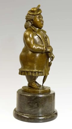 Sculpture in Patinated Bronze after Fernando Botero, 21st Century.