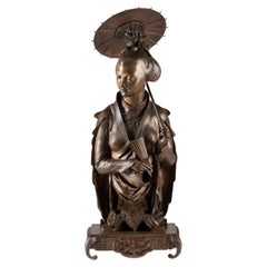 Escultura de bronce patinado de Auguste Lalouette, época de Napoleón III.