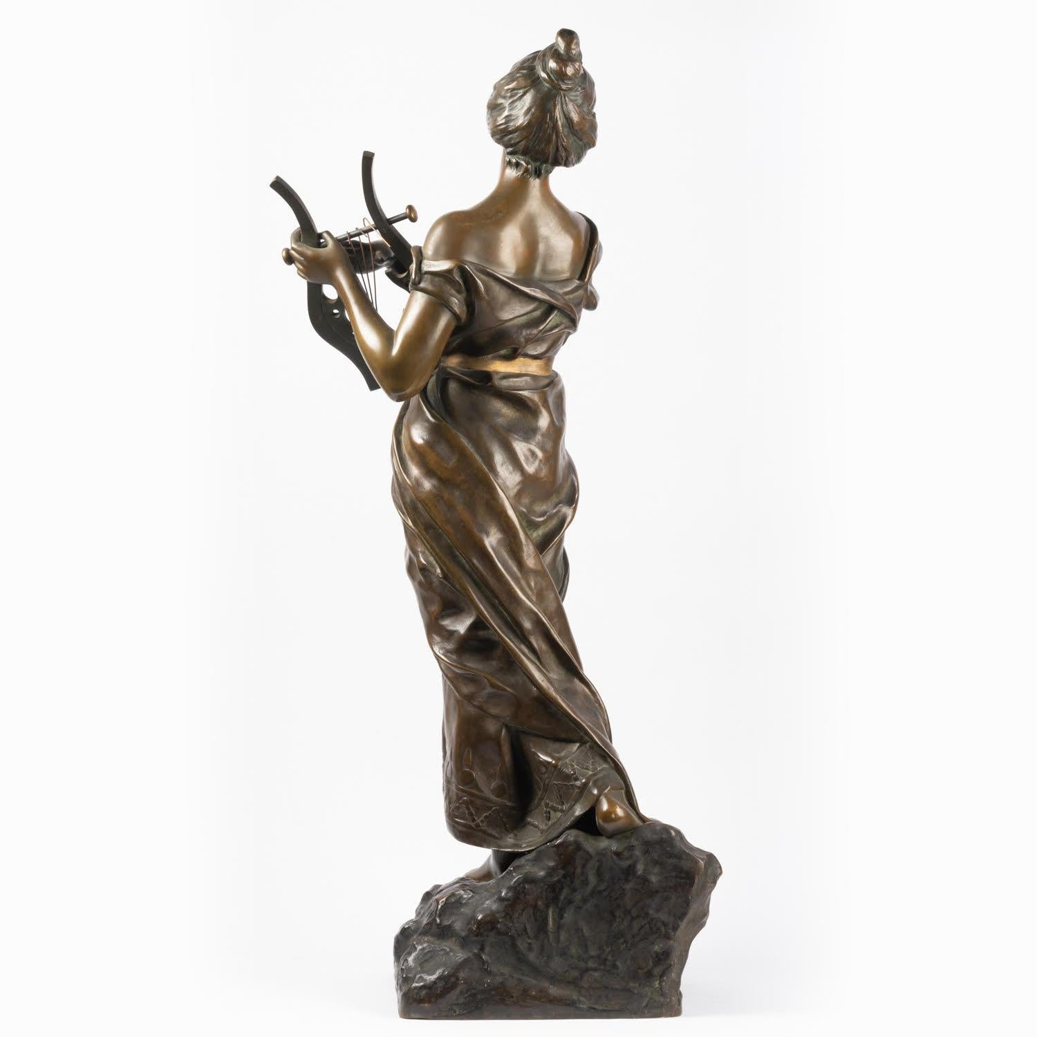 Sculpture in Patinated Bronze by Emmanuel Villanis, 19th Century. 8
