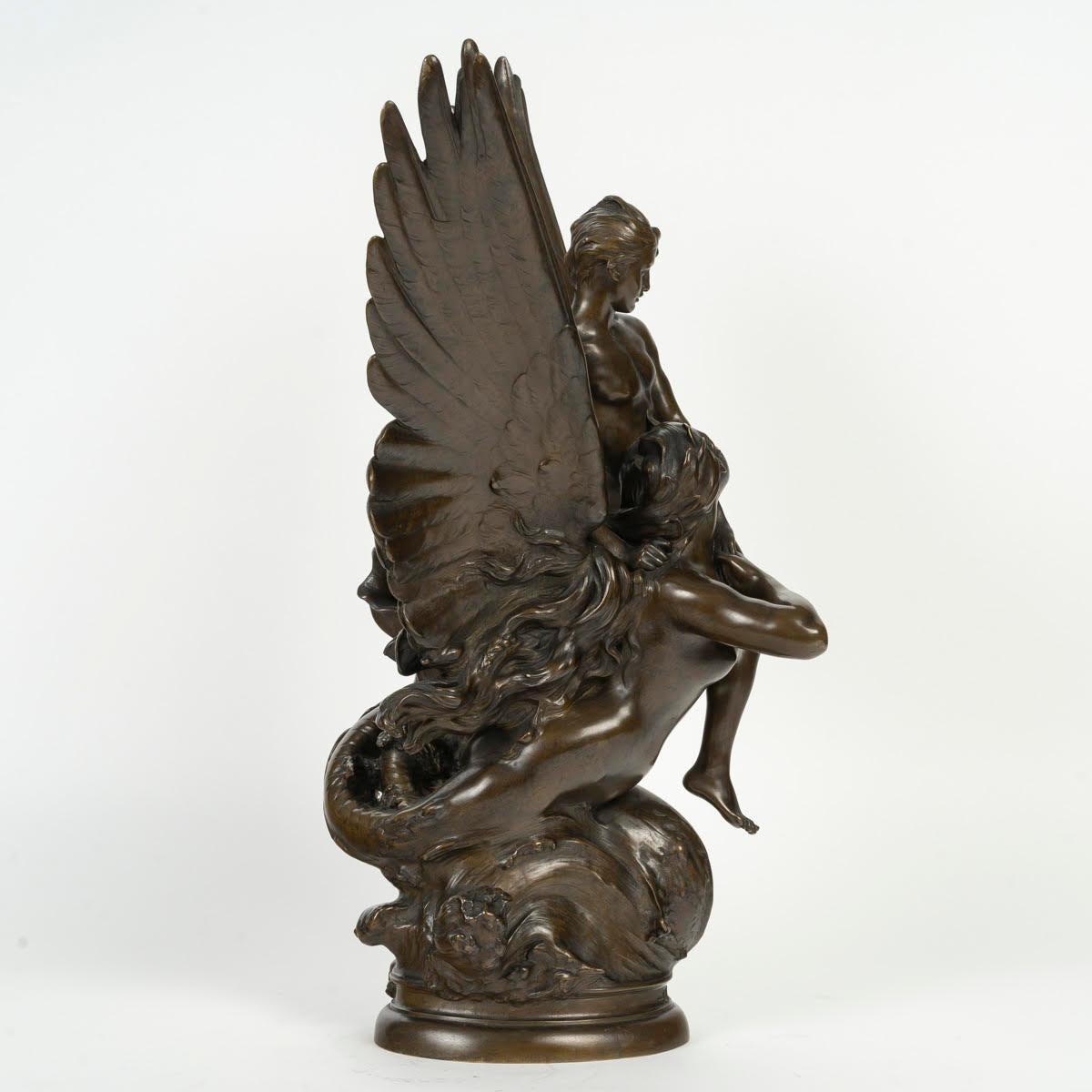 Scultura in bronzo patinato di Ferdinand Barbedienne, XIX secolo. in vendita 3