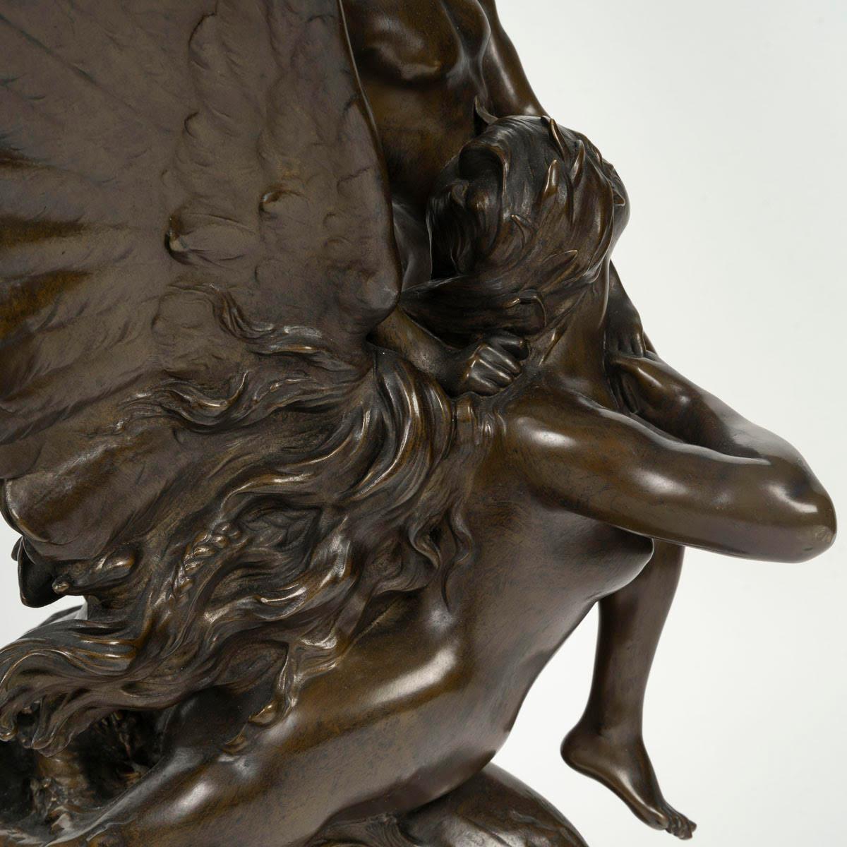 Scultura in bronzo patinato di Ferdinand Barbedienne, XIX secolo. in vendita 4