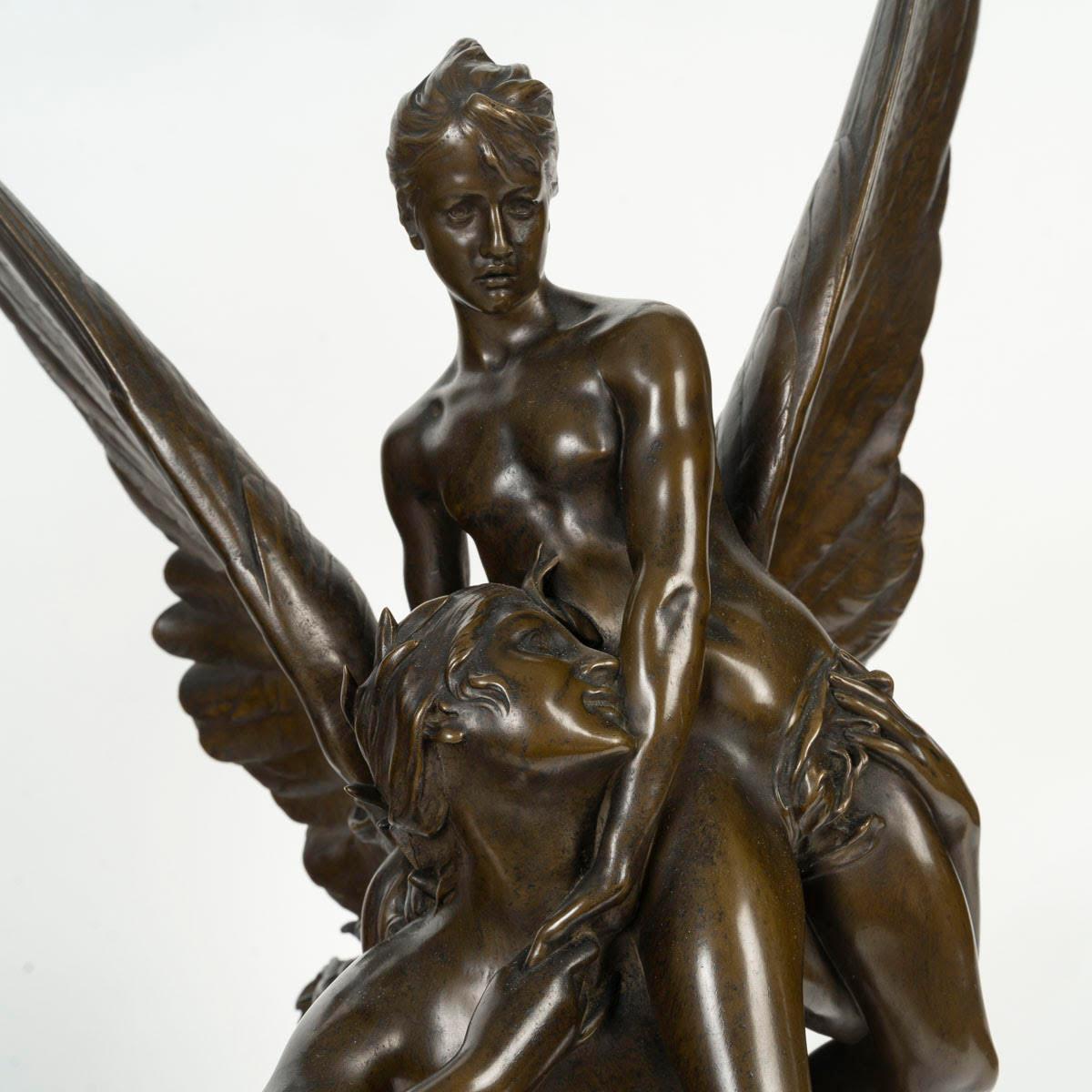 Napoleone III Scultura in bronzo patinato di Ferdinand Barbedienne, XIX secolo. in vendita