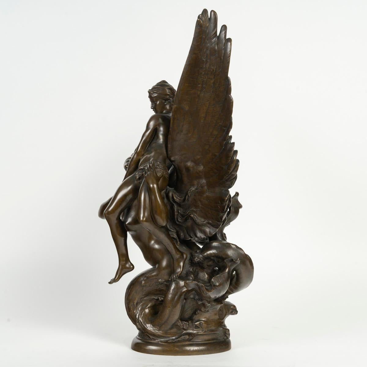 Scultura in bronzo patinato di Ferdinand Barbedienne, XIX secolo. In condizioni buone in vendita a Saint-Ouen, FR